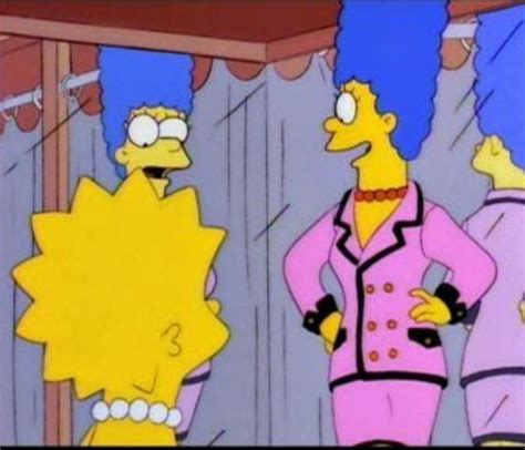 marge simpson pink suit.